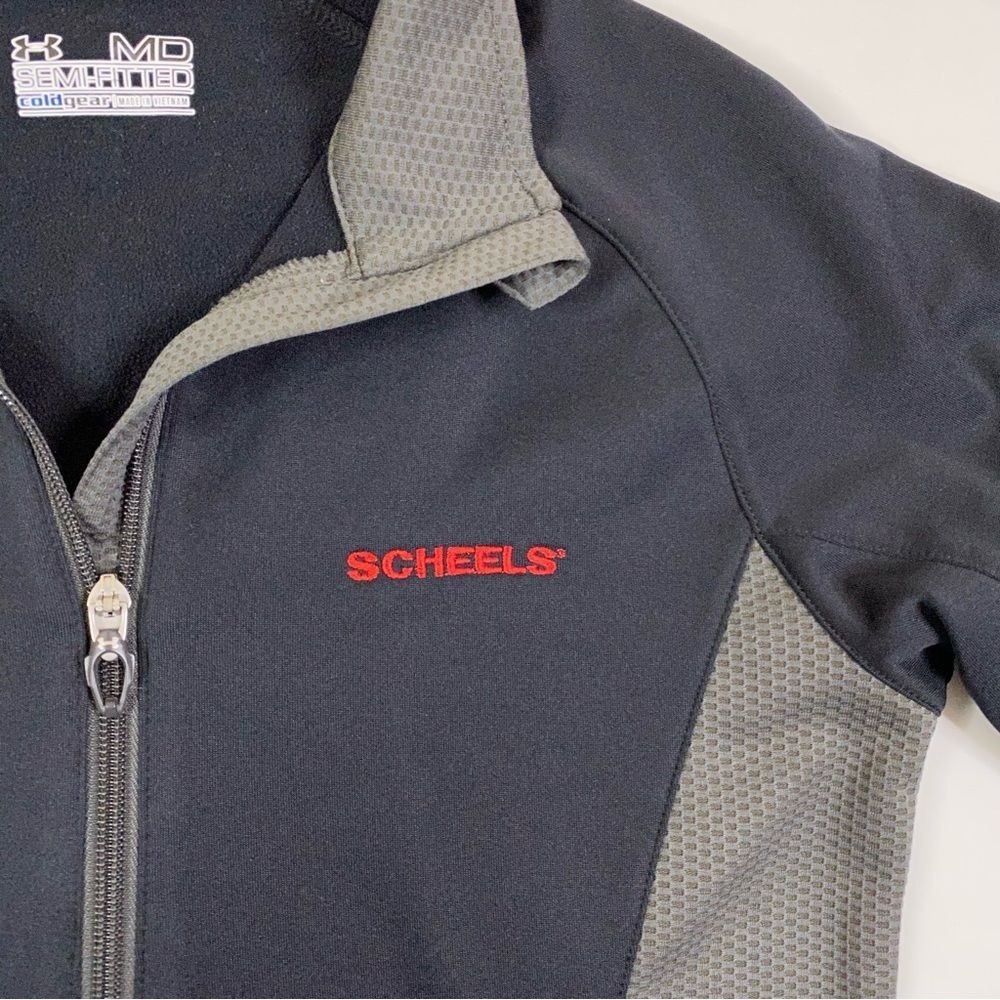 Scheels Under Armour Sweatshirt Womens M 1/4 Zip Mock Neck Pullover Embroidered‎